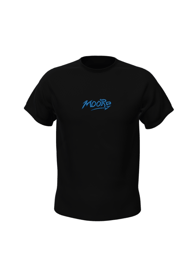 Black Midnight Lamps MOORE T-shirt rotating